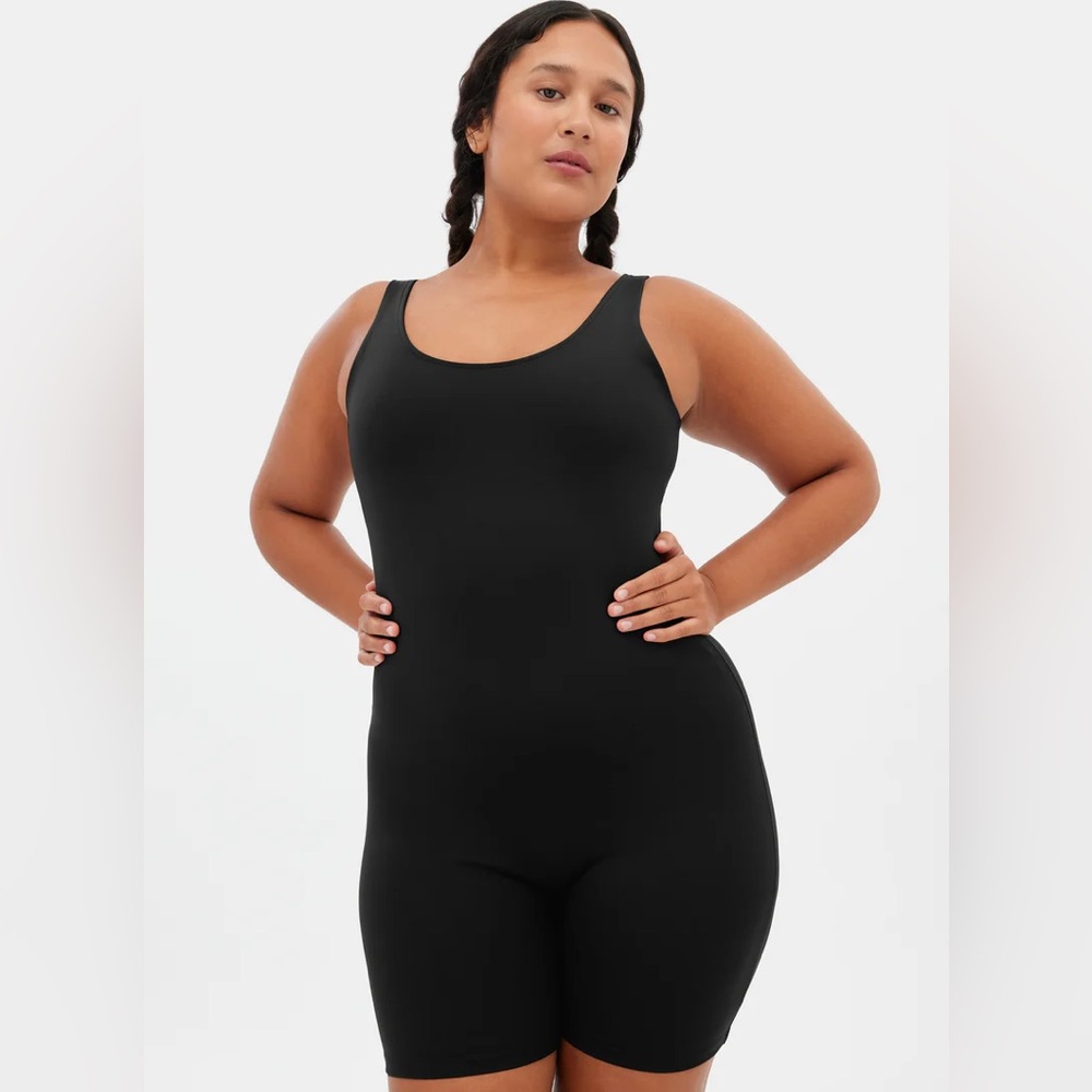 NWT Girlfriend Collective Black Bike Unitard